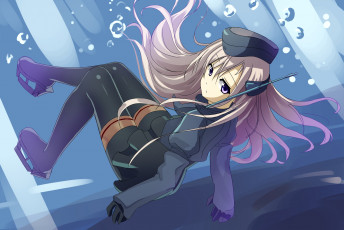 Картинка аниме kantai+collection взгляд девушка фон