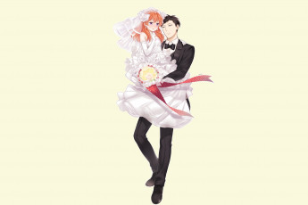Картинка аниме gekkan+shoujo+nozaki-kun парень девушка