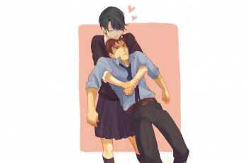 Картинка аниме gekkan+shoujo+nozaki-kun парень девушка