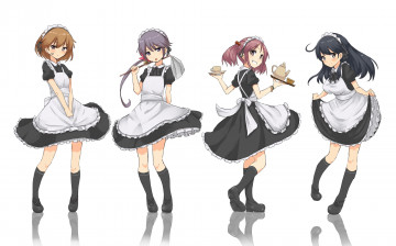 Картинка аниме kantai+collection фон взгляд девушки