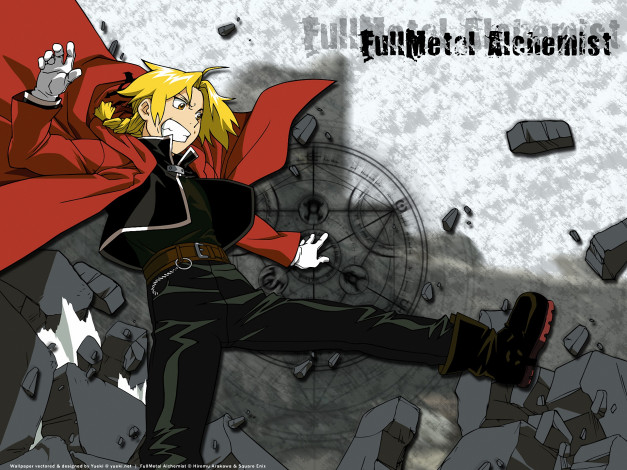 Обои картинки фото аниме, fullmetal alchemist, elric, алхимия, алхимик, эдвард, edward, ученый, протез, парень