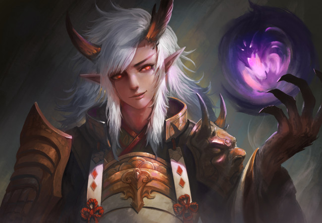 Обои картинки фото фэнтези, демоны, ibaraki, douji, onmyouji