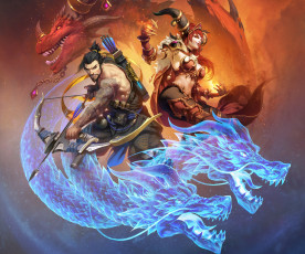 Картинка видео+игры overwatch blizzard hanzo dragon shimada art