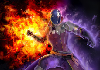 Картинка видео+игры destiny огонь униформа фон мужчина