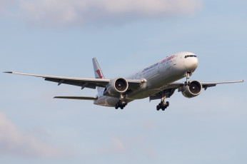 Картинка boeing+777-300er авиация пассажирские+самолёты авиалайнер