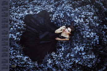 Картинка календари девушки 2018 растения