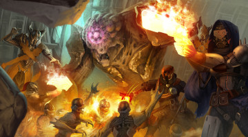 Картинка видео+игры destiny мужчины фон существа униформа