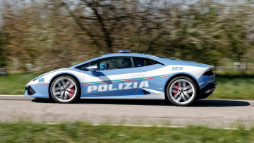 Картинка lamborghini+huracan+lp+610-4+polizia+2015 автомобили lamborghini 610-4 lp huracan 2015 polizia