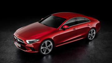 Картинка mercedes-benz+cls+2019 автомобили mercedes-benz cls 2019 красный