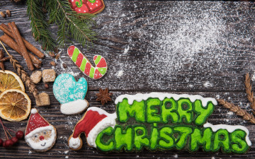 Картинка праздничные угощения печенье gingerbread
