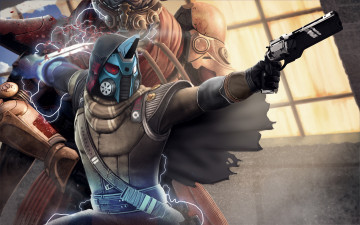 Картинка видео+игры destiny униформа пистолет мужчина