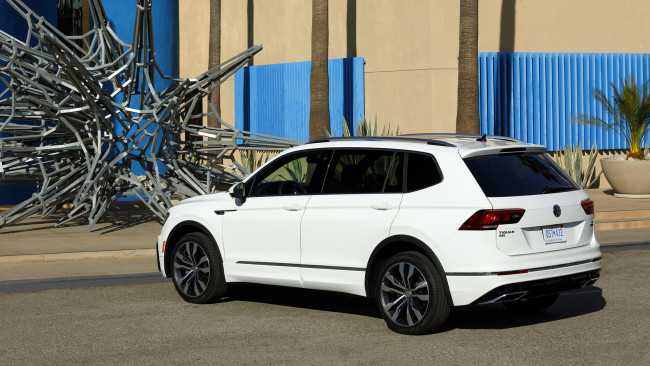 Обои картинки фото volkswagen tiguan r-line 2019, автомобили, volkswagen, tiguan, r-line, 2019, белый