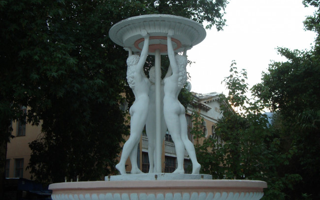 Обои картинки фото города, - памятники,  скульптуры,  арт-объекты, три, грации