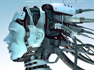 Картинка календари фэнтези 2019 calendar профиль лицо робот