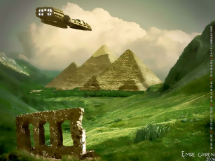Картинка календари фэнтези архитектура звездолет calendar растение природа пирамида 2019