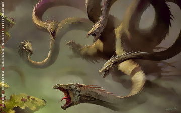 Картинка календари фэнтези существо скала дракон calendar 2019