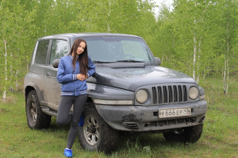 Картинка тагаз автомобили -авто+с+девушками тагер автомобиль девушка лес деревья