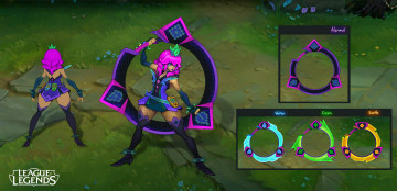 Картинка видео+игры league+of+legends оружие стихии ракурсы qiyana
