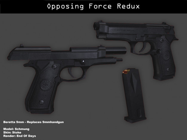 Обои картинки фото beretta, оружие, 3d