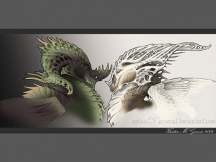 Картинка фэнтези драконы