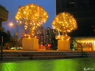 Картинка города огни ночного