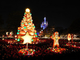 Картинка праздничные новогодние пейзажи