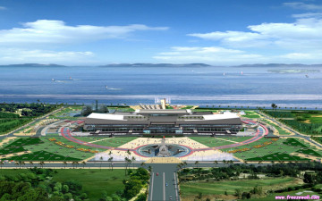 Картинка 3д графика architecture архитектура