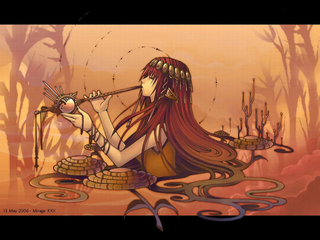 Обои картинки фото аниме, halloween, magic