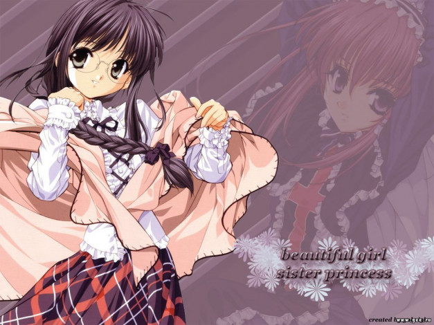 Обои картинки фото аниме, sister, princess
