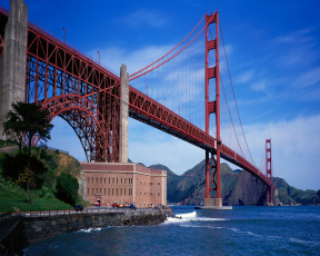 обоя некий, мост, города, сан, франциско, сша