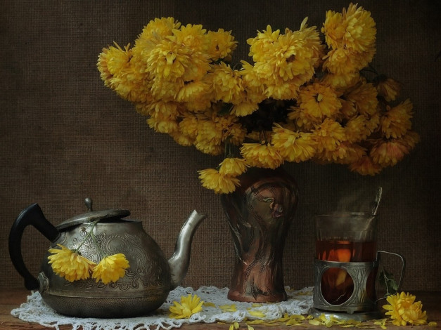 Обои картинки фото pretty1, осеннее, чаепитие2, еда, натюрморт