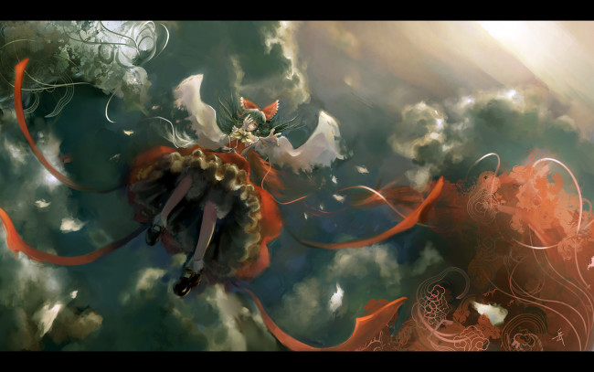 Обои картинки фото аниме, touhou