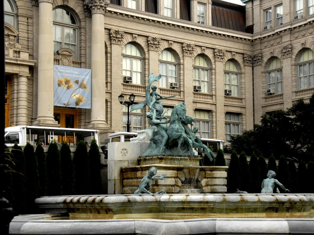 Обои картинки фото города, фонтаны