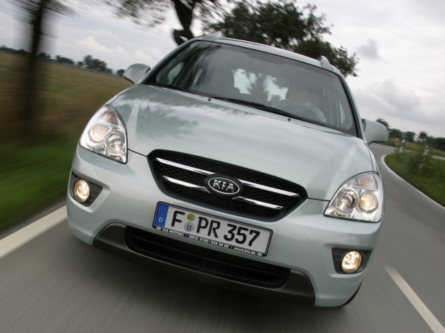 Обои картинки фото автомобили, kia, carens