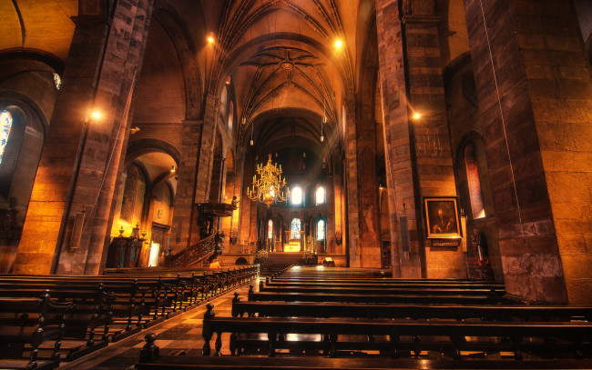 Обои картинки фото интерьер, убранство, роспись, храма