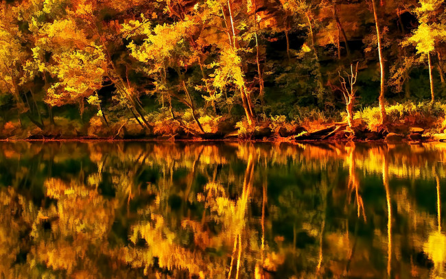 Обои картинки фото рисованные, природа