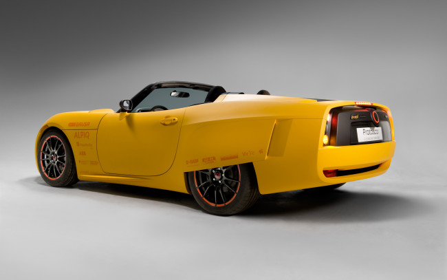 Обои картинки фото автомобили, unsort, електрический, жёлтый, суперкар