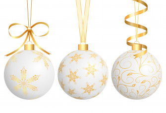 Картинка праздничные шарики новый год