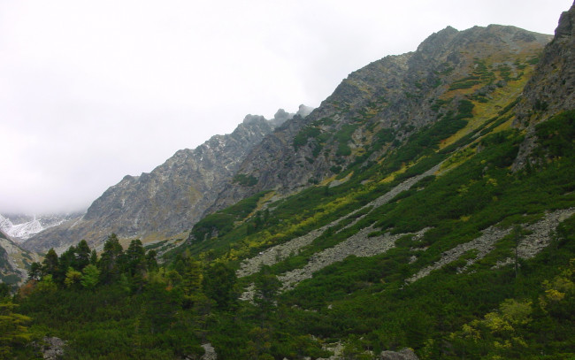 Обои картинки фото татры, природа, горы, гора, вершина, облака