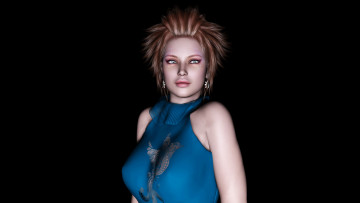 Картинка 3д+графика people+ люди фон платье взгляд девушка