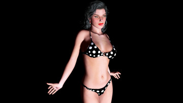 Картинка 3д+графика people+ люди купальник взгляд девушка