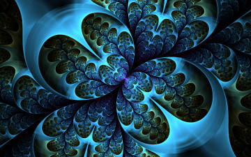 Картинка 3д+графика fractal+ фракталы цвета узор фон