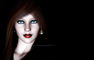Картинка 3д+графика portraits+ портрет взгляд девушка