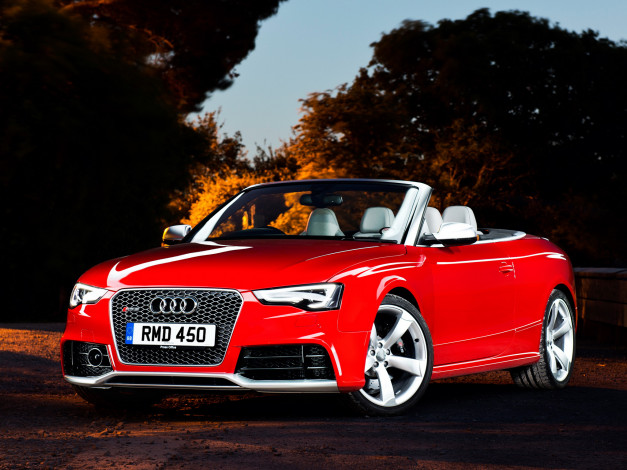 Обои картинки фото автомобили, audi, rs5, red