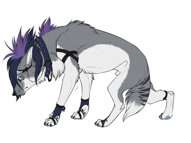 Обои картинки фото рисованные, животные,  сказочные,  мифические, собака