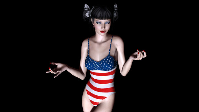 Обои картинки фото 3д графика, people , люди, взгляд, девушка