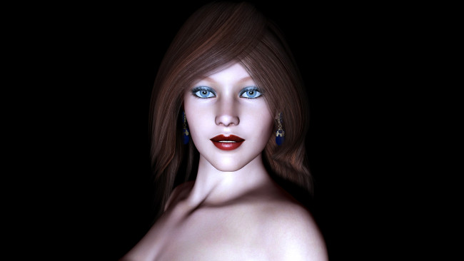 Обои картинки фото 3д графика, people , люди, взгляд, девушка