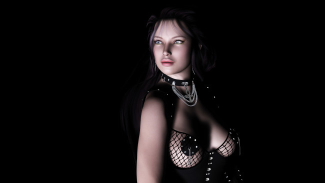 Обои картинки фото 3д графика, people , люди, взгляд, девушка