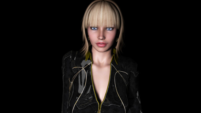 Обои картинки фото 3д графика, people , люди, взгляд, девушка