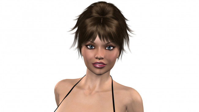 Обои картинки фото 3д графика, portraits , портрет, взгляд, девушка